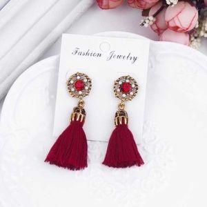 Jewled Tasseled Earrings